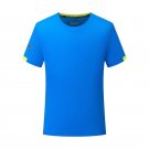Round Neck Shirt Sweatshirt Outdoor Short Sleeve T-shirt Blue