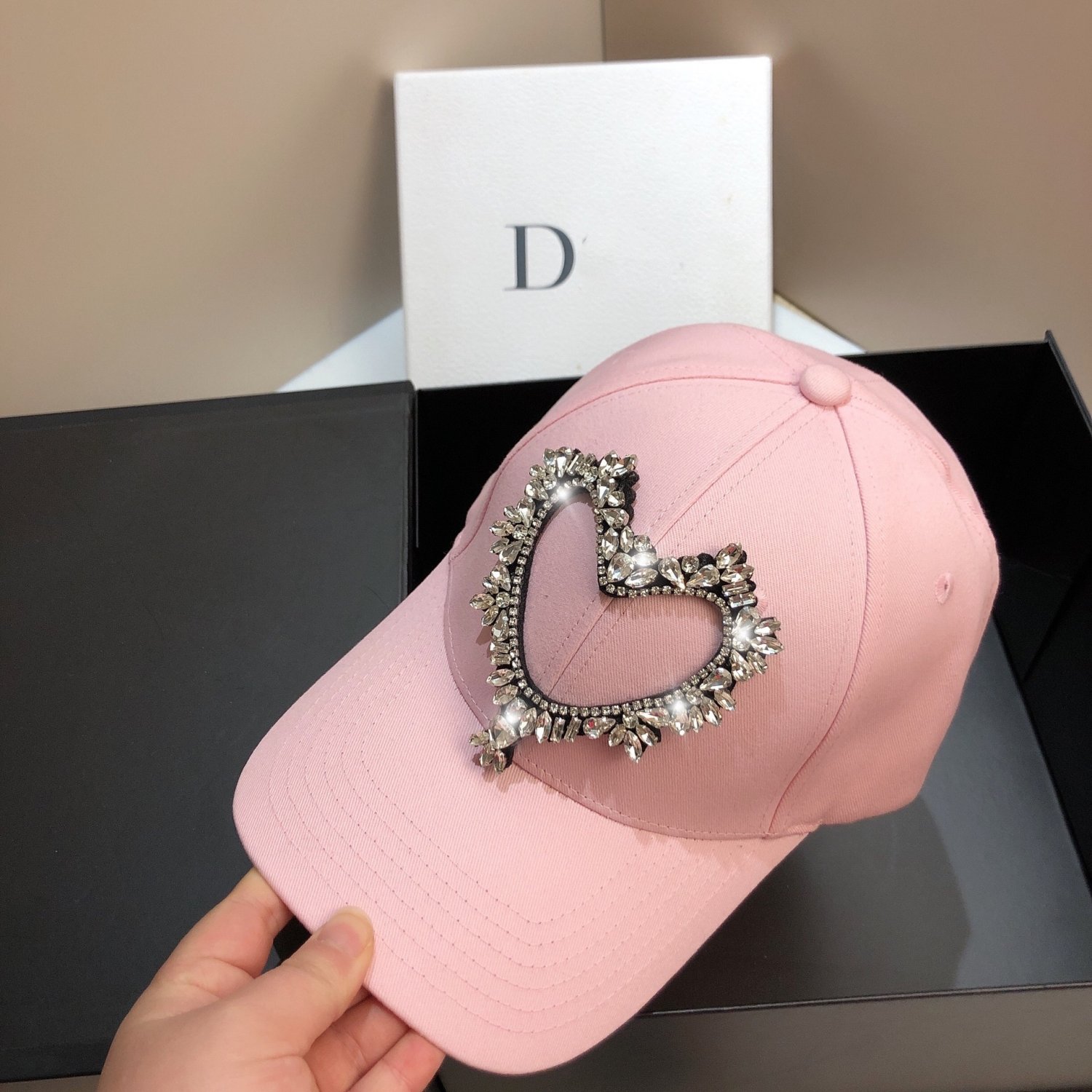 Fashion Love Cap Casual Unisex Universal Baseball Cap Pink
