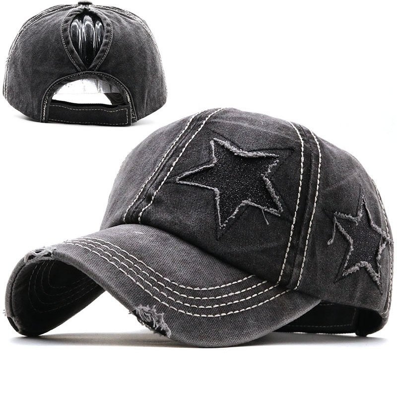Denim Hat Stars Stripes  _ Stars Hat Black