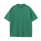Cotton Fashion Round Neck Short Sleeve T-shirt Green