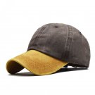 Unisex Baseball Cap Fashion Sun Hat Coffee yellow