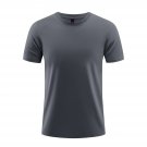 Breathable Refreshing Cotton Short Sleeve T-Shirt Dark grey
