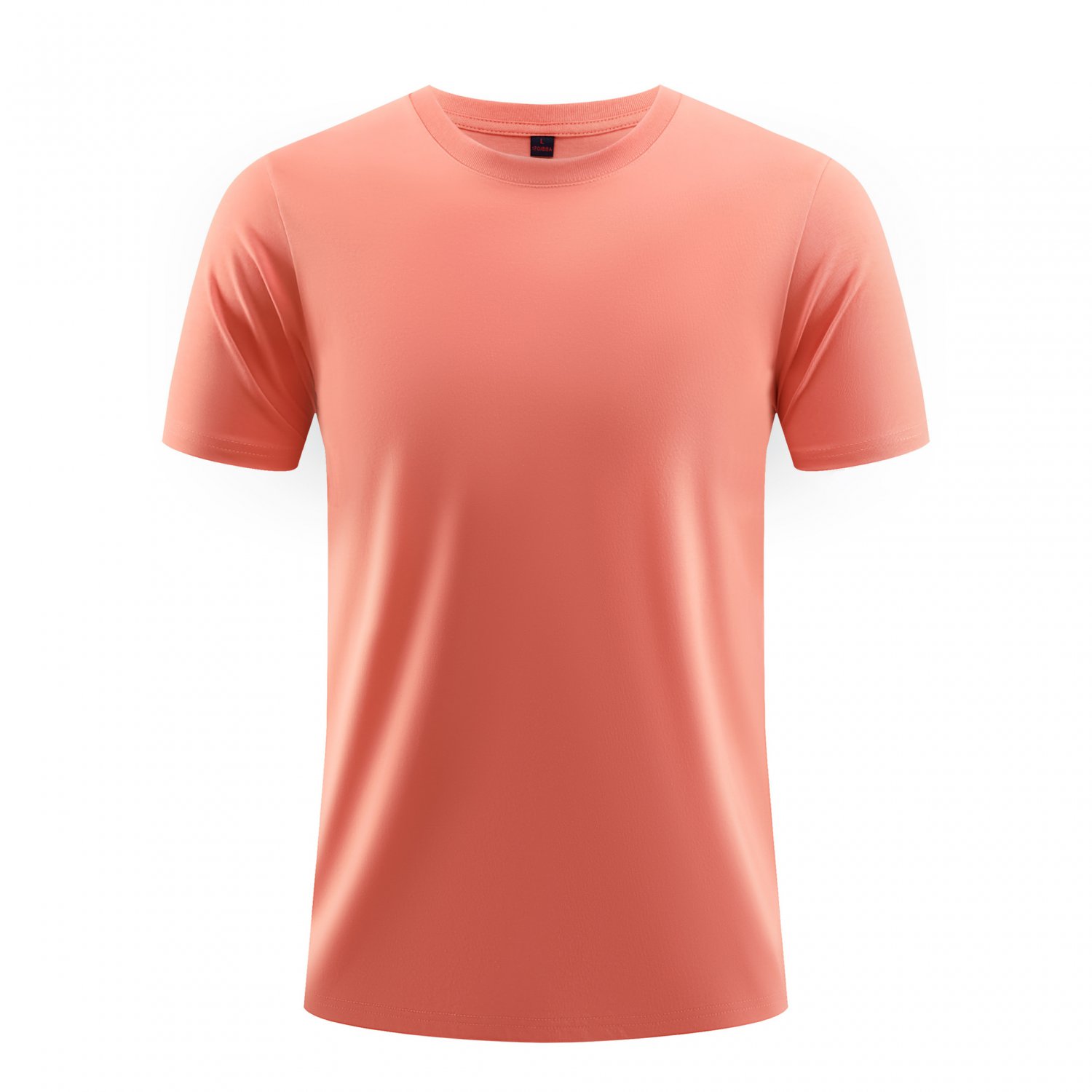 Breathable Refreshing Cotton Short Sleeve T-Shirt Papaya Orange