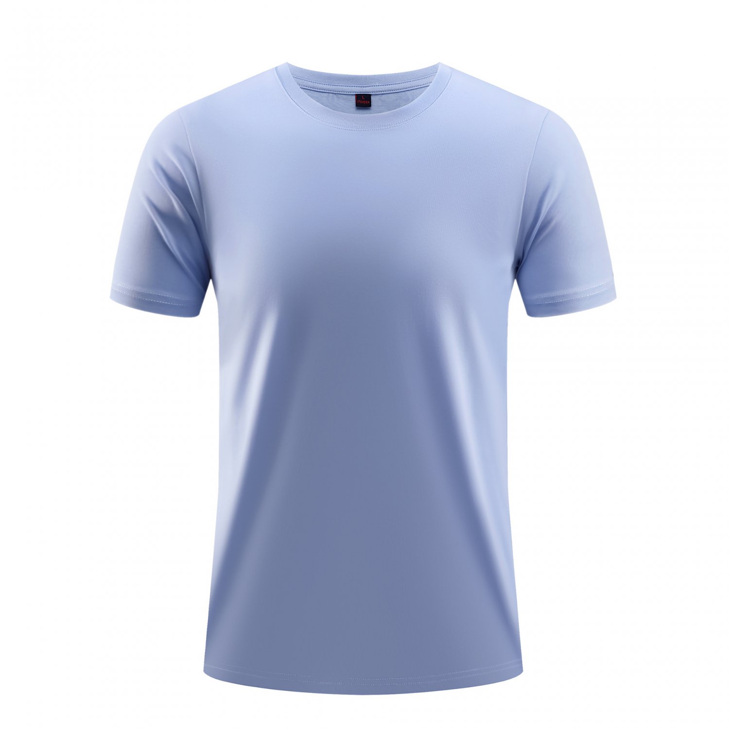 Breathable Refreshing Cotton Short Sleeve T-Shirt Seawater Blue