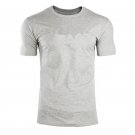Men Short sleeve Cotton Casual T-shirt Gray