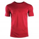 Men Short sleeve Cotton Casual T-shirt Red