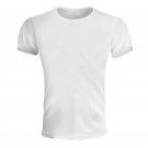 Men Short sleeve Cotton Workout Casual White T-shirt