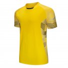Outdoor Jersey Casual Short Sleeves Man Soccer Team Shirts Yellow