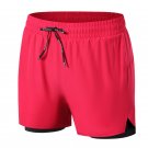 Men Sport Shorts Outdoor Quick Dry Breathable Sweatpants red