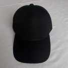 Solid Color Adjustable Unisex Black Baseball Cap