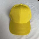 Solid Color Adjustable Unisex Yellow Baseball Cap