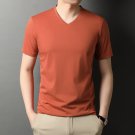 Men Cotton Short Sleeve Casual Fashions Fashion Orange T-Shirt