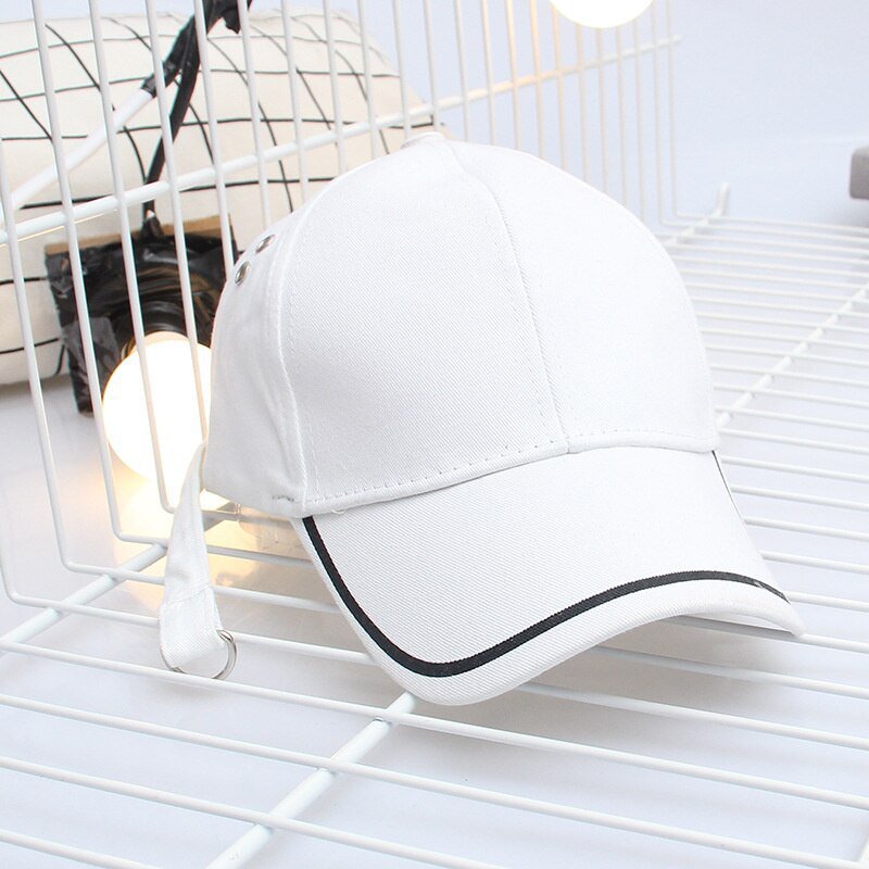 Fashion Baseball Cap Hip Hop Cap White