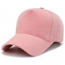 Baseball Cap Velvet Hat Outdoor Sun Visor Hats Pink