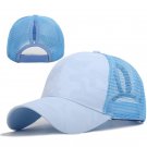 Women Summer Mesh Hat Casual Adjustable Baseball Cap Blue