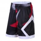 Men Shorts Basketball Shorts Sport Loose Shorts black red