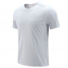 Men Short Sleeve Quick Dry Sport T-shirts Breathable white Jersey