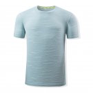 Sports T Shirt Quick-Dry Short Sleeves T-shirt Light Blue