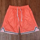 Men Student Basketball Sport QUICK-DRY Shorts Soccer Jersey Orange
