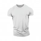 Men's Short Sleeve T-shirt Moisture Wicking Workout T-Shirt White
