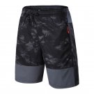 Men Quick Drying Running Shorts Sports Breathable Loose black grey Camouflage Shorts