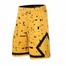 Men sport Basketball Shorts Breathable Training Loose yellow Shorts