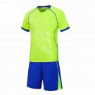 Adult Football Jersey Soccer Sets Short Sleeve Kids Soccer Tracksuit sports shirt Green