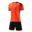 Men Football Jersey Short Sleeve Breathable Quick-dry Jersey Orange