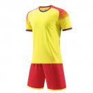 Men Football Jersey Short Sleeve Breathable Quick-dry Jersey Yellow