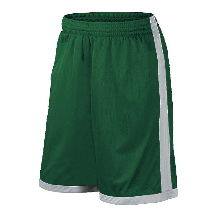 Men Basketball Shorts Sports Breathable Green White Shorts