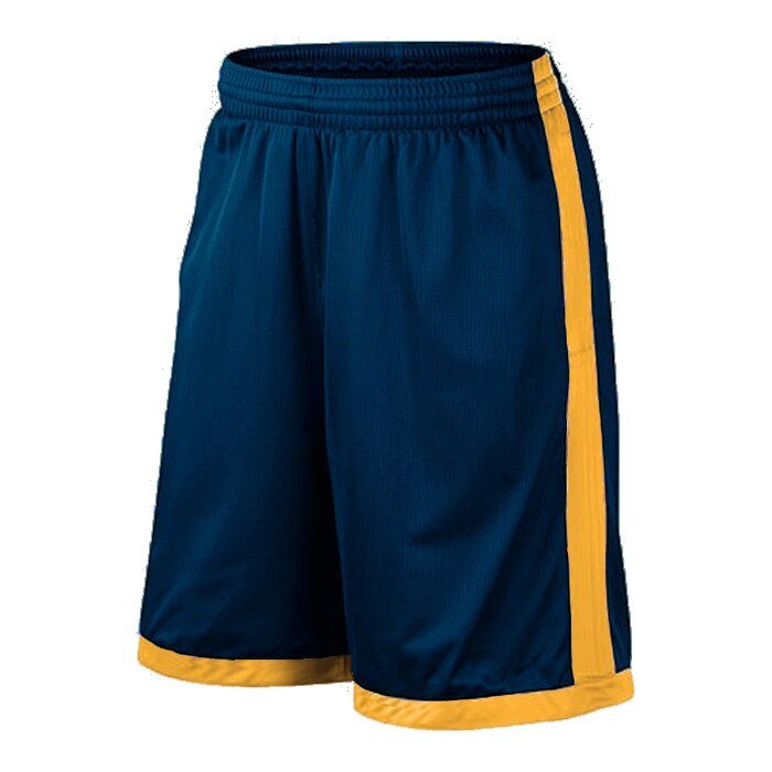 Men Basketball Shorts Sports Breathable Navy Yellow Shorts