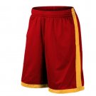 Men Basketball Shorts Sports Breathable Red Yellow Shorts