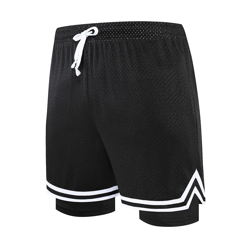 Men Basketball Shorts Quick Drying Running Black Exercise Shorts