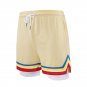 Men Yellow Basketball Shorts Quick Drying Running Exercise Shorts