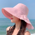 Sun Hat Women Neck Protection Sunshade Cap Travel Outdoor Sports hat Pink