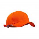 Baseball Cap Sport Visors Adjustable Cap Sun Hats Breathable Outdoor Cap Orange