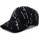 Men Baseball Cap Graffiti Hats Outdoor Adjustable Visor Hat Breathable Cap Black