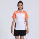 Women Jersey Tennis Football Tees Shorts Quick Dry Soccer Suit white