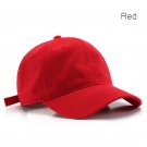 Unisex Baseball Cap Visor Sun Cap Casual Hats Red