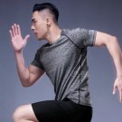 Men's Running Breathable Quick Dry Sport T-Shirts Hemp Black Soccer Jersey