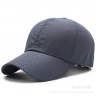 Men Women Baseball Cap Mesh Breathable Sun Hat Fashion Dark Grey Cap