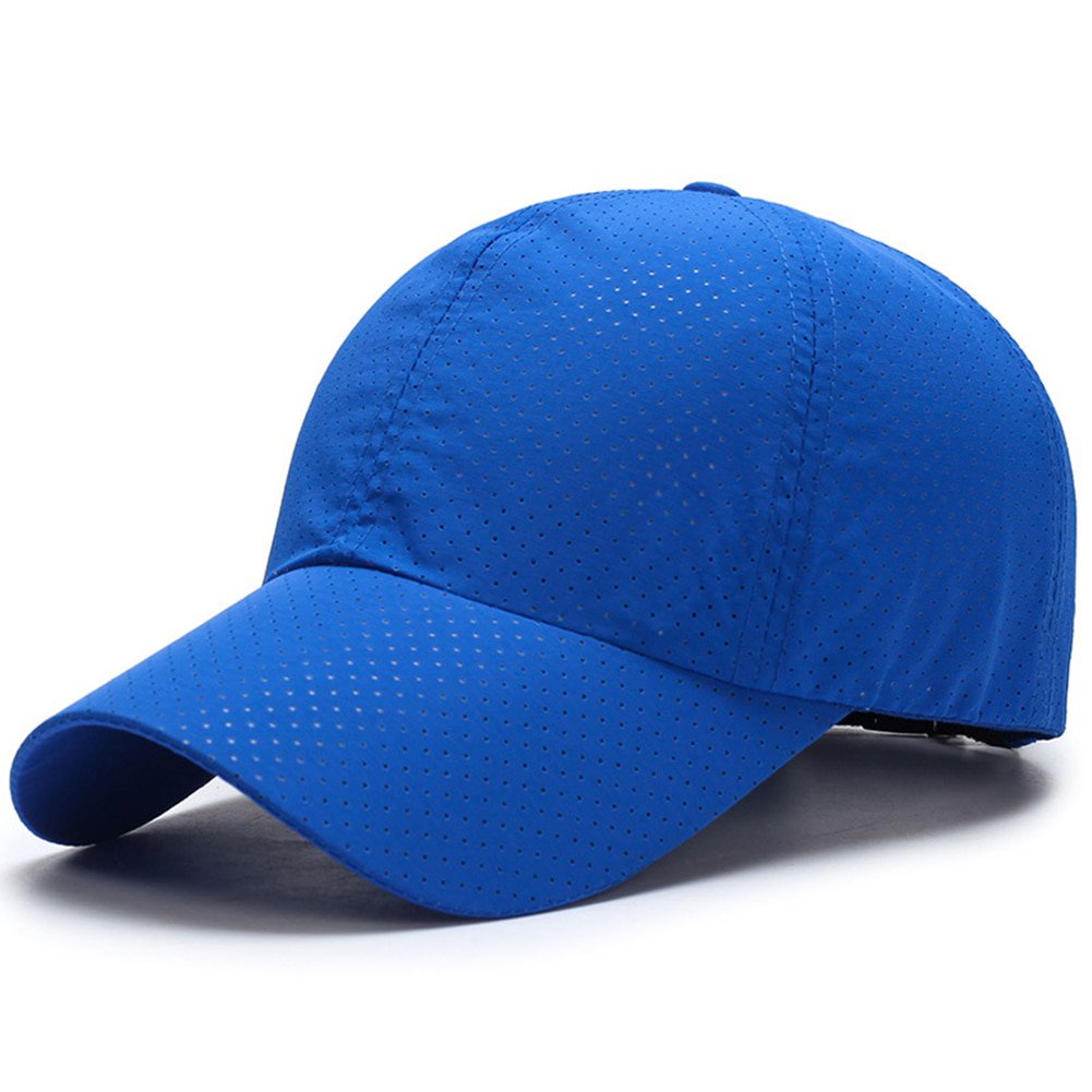 Men Women Baseball Cap Mesh Breathable Sun Hat Fashion Blue Cap