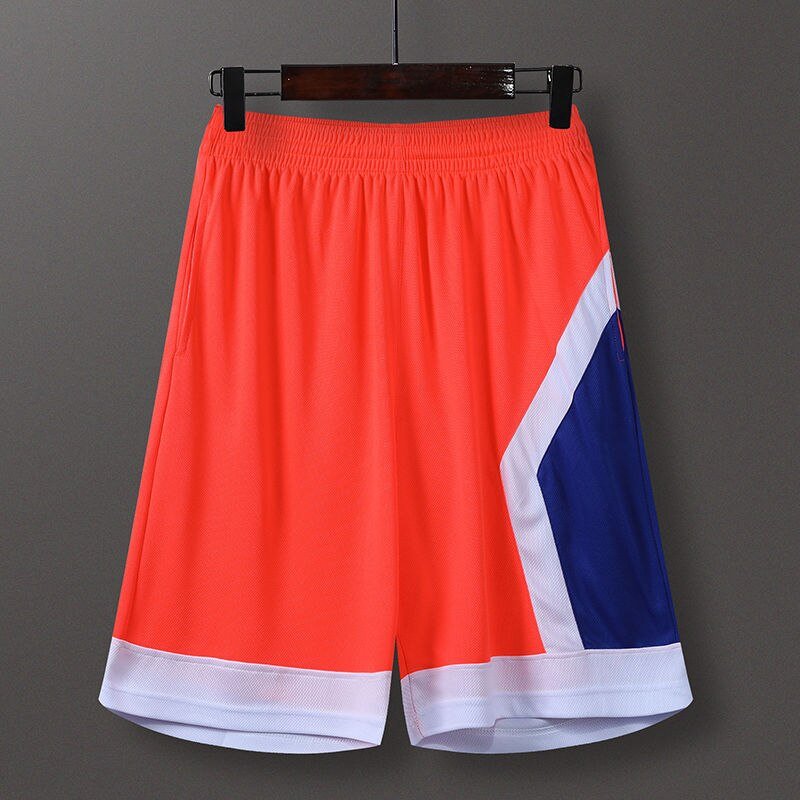 Basketball Shorts Quick-Dry College Basketball Training Sport Orange Shorts