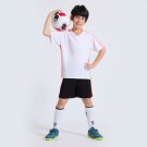 Kids Football Jersey Suit Quick Drying Sports white Set