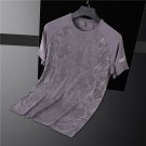 Men Short Sleeve Sport T-shirts Breathable Quick Dry grey Casual Running Shirts