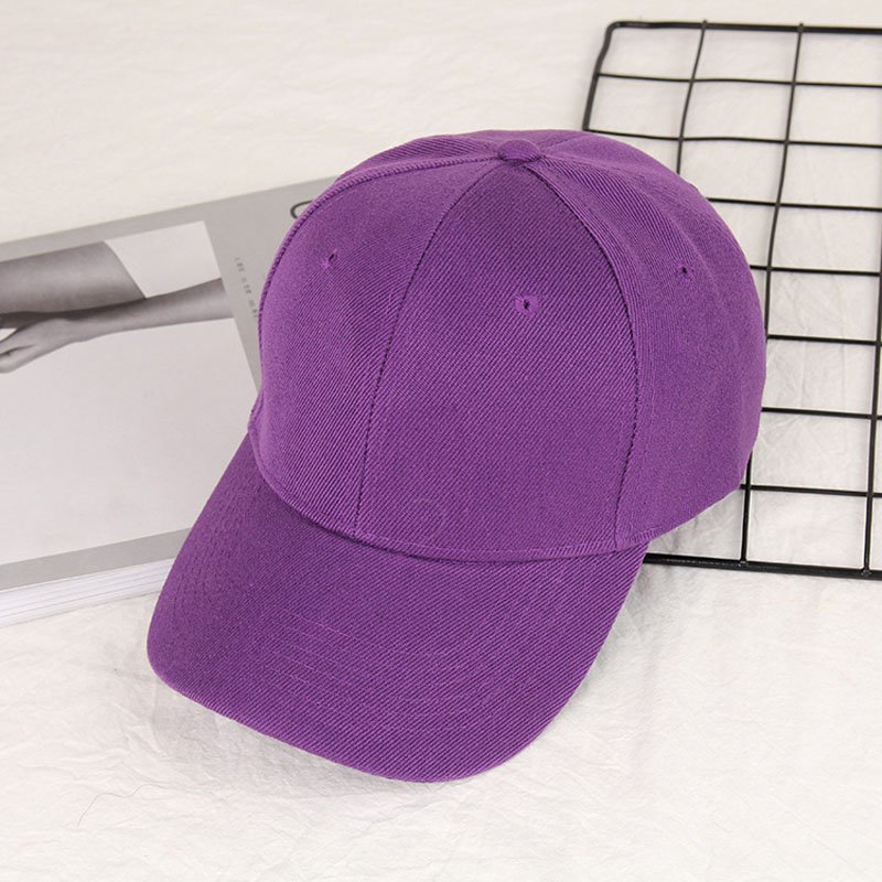 Fashion Men Women Baseball Cap Outdoor Sports Purple Casual Hat