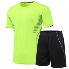 Football Jersey Soccer Sets Short Sleeve Soccer Tracksuit Green Suits