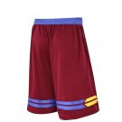 Men Basketball Shorts Quick Dry Sports Loose Red Shorts