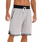 Men Basketball Shorts Breathable Casual Loose Grey Shorts