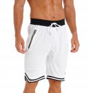 Men Basketball Shorts Breathable Casual Loose White Shorts